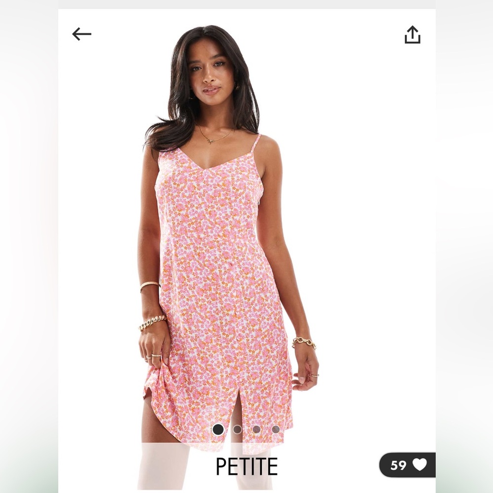 Size L Petite Flower Cami Dress